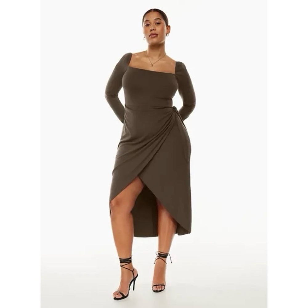 Aritzia Wilfred Saturn Long Sleeve Midi Dress - Picture 4 of 8